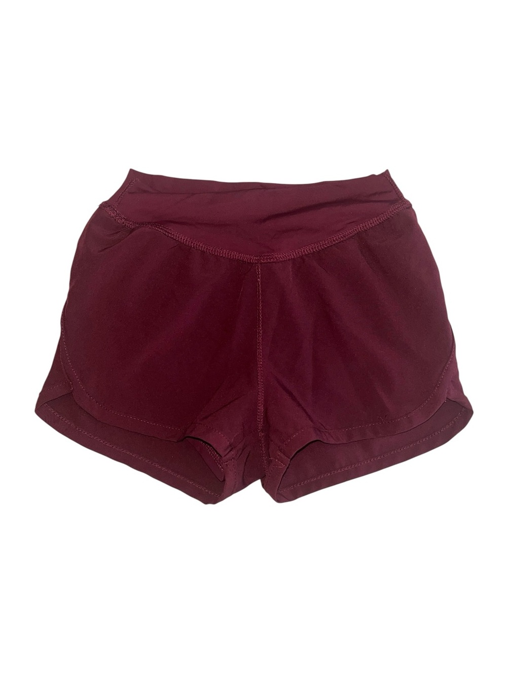 GB Girls Size 4 Burgundy Athletic Running Shorts Activewear
